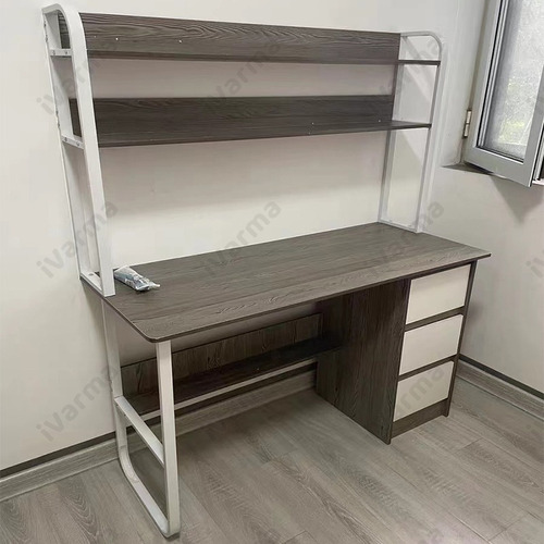 Mesas De Reunión Mesa De Computadora Escritorio Con Estantes