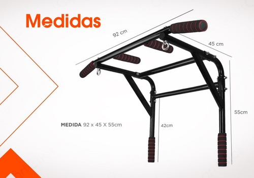 Barra Dominadas Pared Desmontable 2 En 1 Paralelas Gimnasio