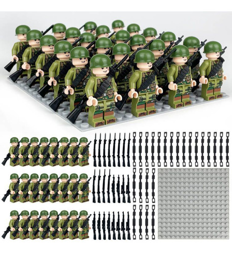Soldadito de juguete MiniBuild Military  x 1