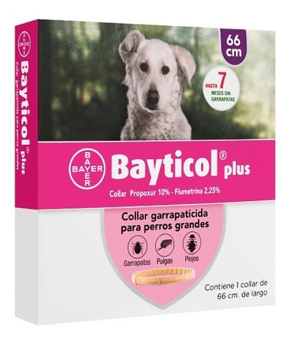 Collar Bayticol Bayer 66cm Razas Mascotas