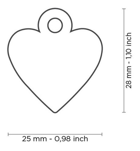 Imagen 4 de 10 de Chapas Para Mascotas My Family Small Heart Grabado Gratis