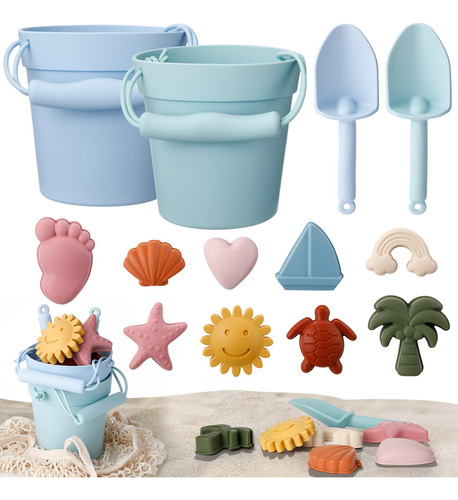 Set De Juguetes De Playa De Silicona 14 Piezas Para Niños