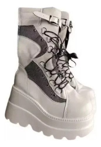 Botas Plataforma Goticas Driver Boots Con Tachuelas Punk Mod