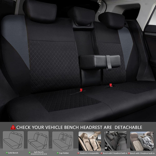 Car Pass Fundas De Asiento Universales De Tela De Relieve Ul