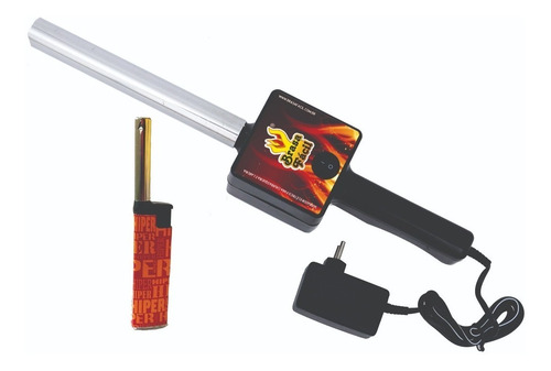 Brasa Fácil Soprador Acendedor Churrasqueira + Mini Maçarico