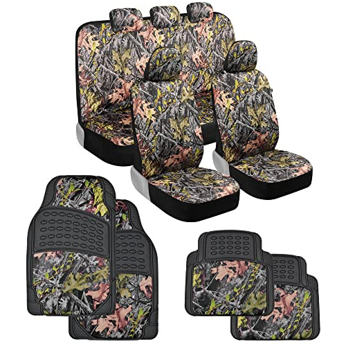 Bdk Camo Car Seat Covers Full Set With Camo Car Floor Mats C