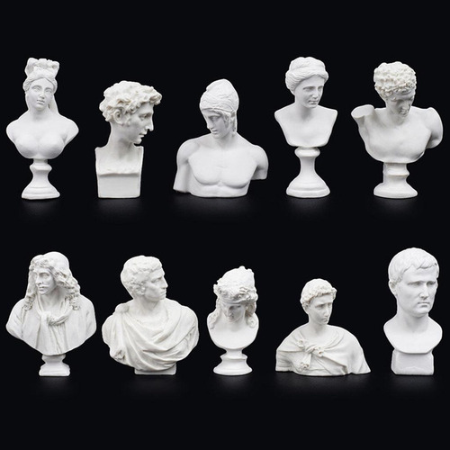Estatua De Busto Esculturas Boceto De 10 Unidades/set Art