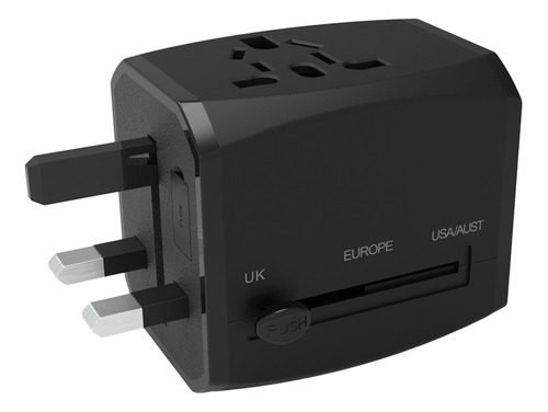 Adaptador De Viaje Global Universal Todo En Uno Con Enchufe