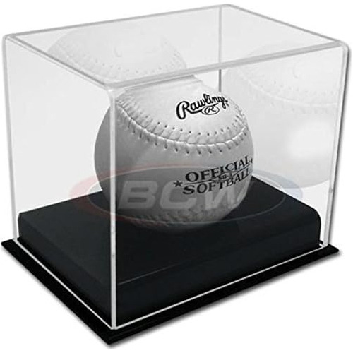 Exhibidor De Softball De Acrílico Deluxe, Caja De Exhi...