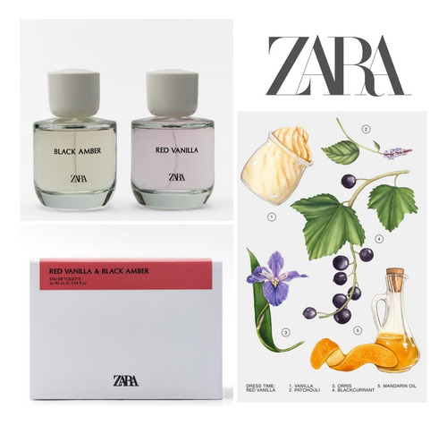 Perfume Zara Red Vanilla + Black Amber