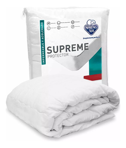 Cubre Colchón Impermeable Spring Air Prime De Lujo