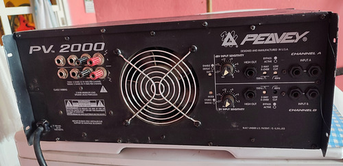 Poder Peavey Pv 2000 Negro 2 Kw (Usado)