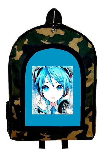 Mochila Camuflada Hatsune Miku Modelo 40