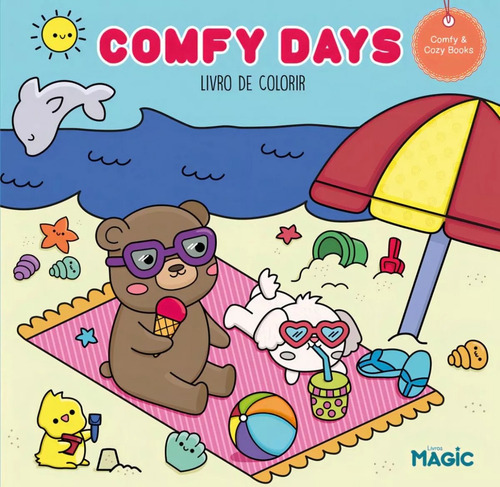 Kit 2 Livros Colorir Tipo Bobbie Goods Cozy Times/comfy Days 48pg Touch Pintura