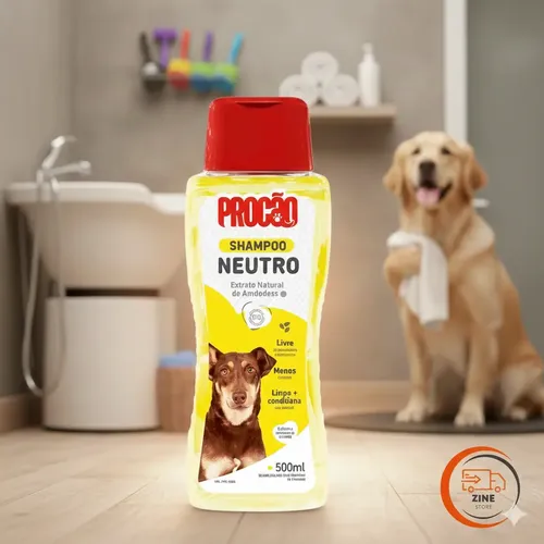 Shampoo Para Cachorro 500ml Procão Neutro Pet Cães