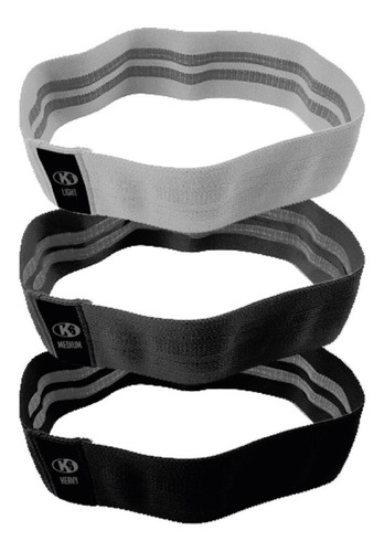 Bandas Resistencia Elásticas Ejercicio Tela 7-27kg Set X3