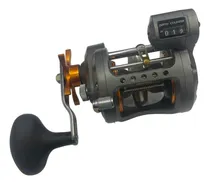 Comprar Carrete de pesca en aguas frías Okuma Cw303dlx, color izquierdo, gris, lado de la manivela izquierda