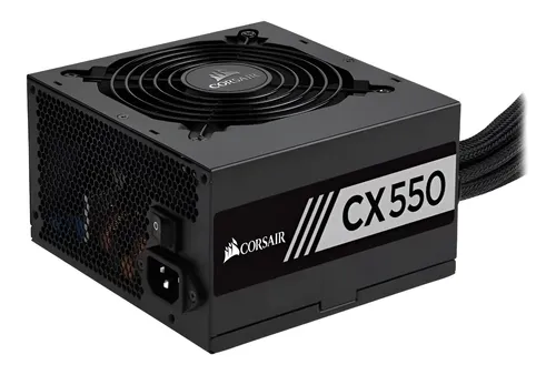 Fonte Corsair Cx550 - 550w, 80 Plus Bronze Cor Black