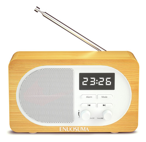 Altavoz Bluetooth De Estilo Retro Enuosuma Con Radio Fm