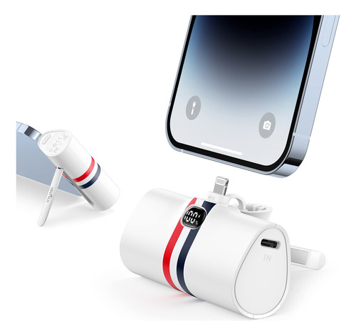 Viyisi Mini Cargador Porttil Para iPhone, 20w Bank De Energa