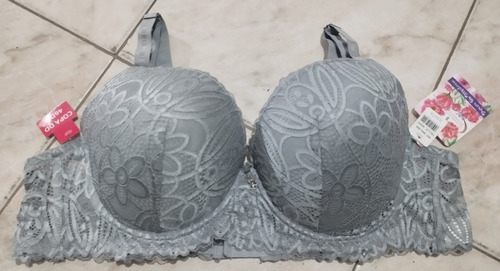 Sostén Brasier Gris Plus Size 46 Dd 