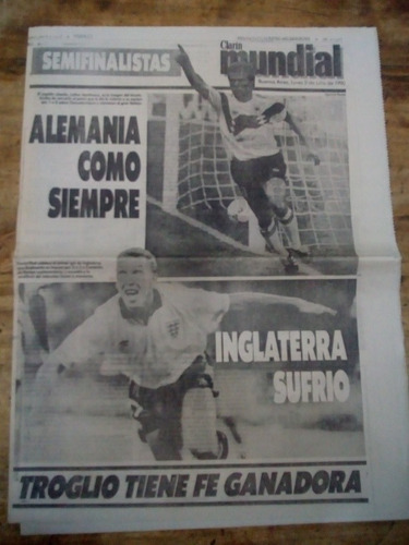 Clarín Mundial Lunes 2 De Julio De 1990 (cm90)