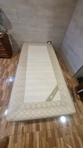 Base Somier Simmons 1 Plaza 1,90x0,90 Crema (Usado)