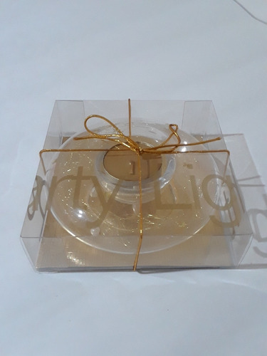 Imagen 7 de 9 de Adorno Porta Vela Decorativa Dorado