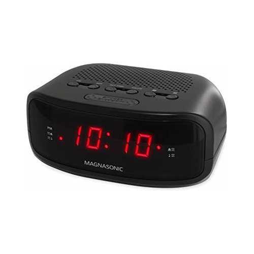 Reloj Despertador Digital Am/fm Con Batería De Respaldo