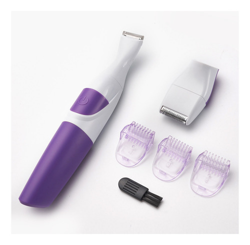 Cortapelos Lavable 2 En 1 Para Mujer, Color Morado
