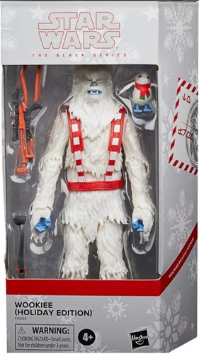 Wookiee Holiday Edition Star Wars Black Serie Chewbacca Porg