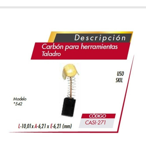 Carbon Taladro 542 Skill  Casi-271  