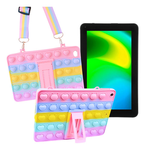 Capa Infantil C/ Alça Suporte P/ Tablet M9s Go M9 Antiqueda
