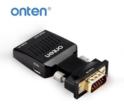 Cable Adaptador Vga A Hdmi Audio 3.5mm 1080 Otn-7508 Onten 