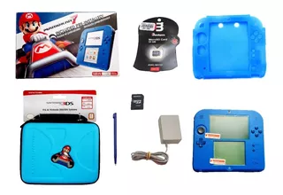 ¡¡¡ Nintendo 2ds Electric Blue 32gb, Estuche, Accesorios !!!