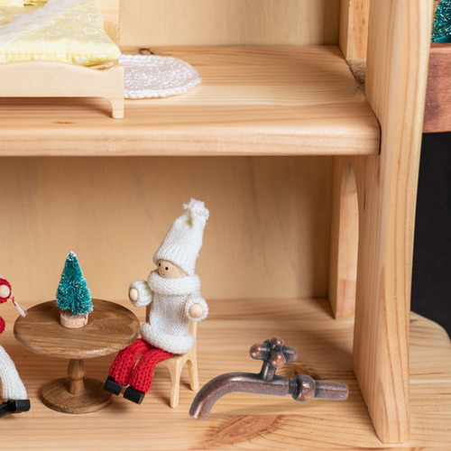 Juego De Grifos De Baño En Miniatura Dollhouse De 10 Piezas: