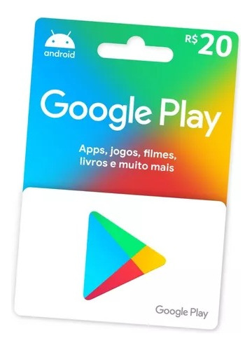 Gift Card Google Play 20 Reais