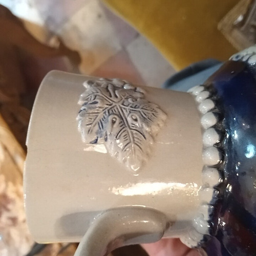 Jarra Antigua Para Cerveza Chopp Alemana Tankard Alemán Gres (Usado)
