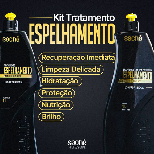 Shampoo Limpeza Profunda Espelhamento - Sache Professional
