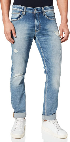 Calvin Klein Pantalon De Jeans Slim Talla 32x32 Hombre