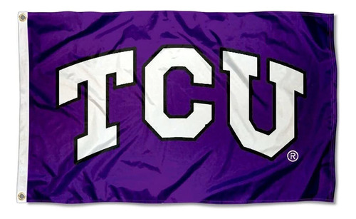 Tcu Horned Frogs Large Tcu Logo 3x5 College Flag