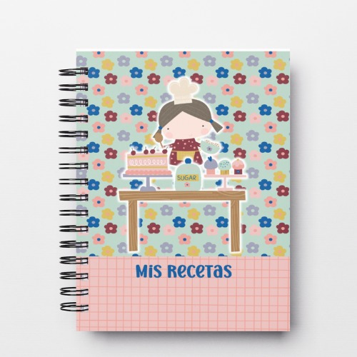 Recetario, Cuaderno Para Anotar Tus Recetas 