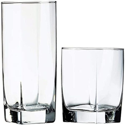 Juego 16 Vasos Hi Ball Y Old Fashion Sterling Luminarc