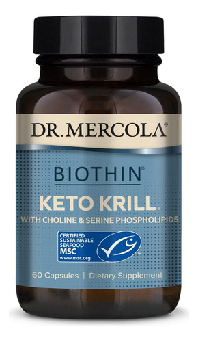 Aceite De Krill Keto Dr. Mercola 60 Cápsulas