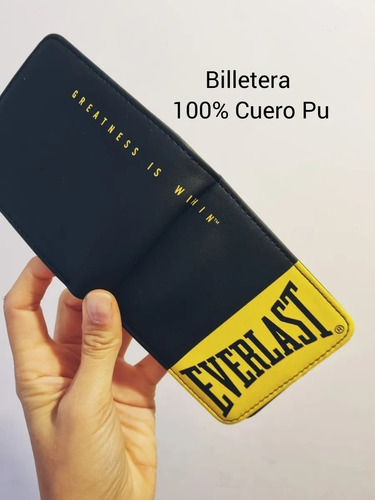 Imagen 5 de 7 de Billetera Hombre Everlast Cuero Volante Al Medio