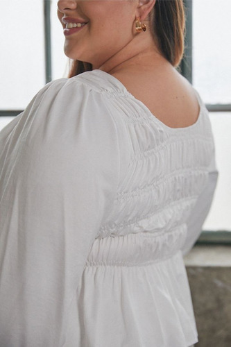 Blusa De Seda Al Cuerpo Tendencia Talle Plus Size 6 - 10 Cci