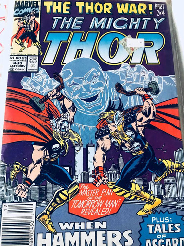 Comic The Mighty Thor #439. Nov 1991. Newsstand Dimsa.