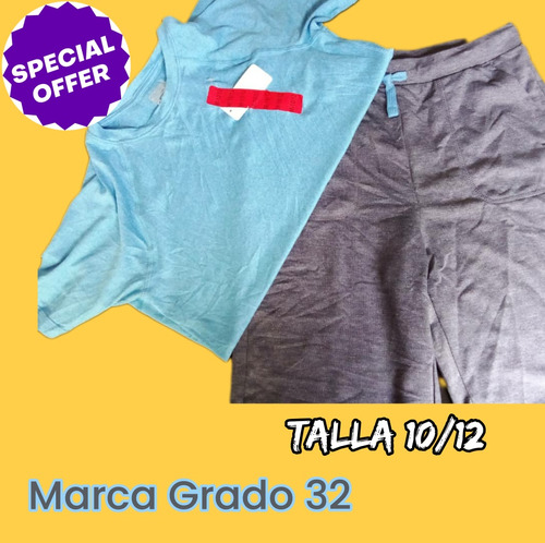 Conjunto Deportivo Para Niño  Marca Grado 32. Importado 