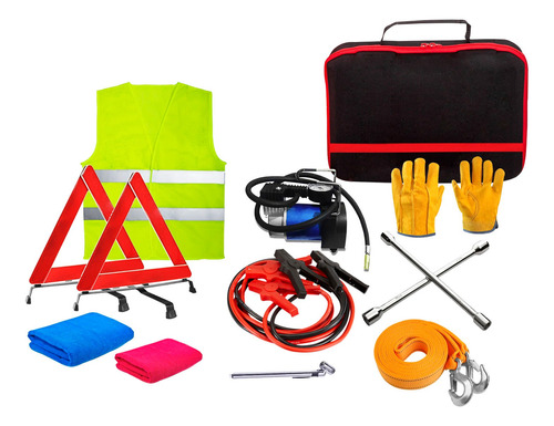 Kit De Emergencia De Vehiculo 10 Piezas 