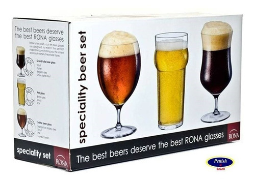 Set 3 Vasos Para Cerveza Speciality Rona Pettish Online Vc